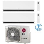 Climatiseur lg dualcool premium r32 wifi dual split dual inverter 9000 + 9000 btu avec u. e. mu2r15 nouveau ...