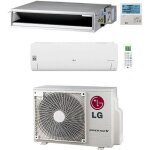 Climatiseur lg ducted + split r32 dual split inverter 12000 + 12000 btu avec u. e. mu2r17 nouveau classe ...