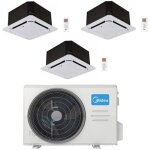 Climatiseur midea 4 voies compact à cassette r32, 12000 + 12000 + 12000 btu, classe a + + / a + , homologué ... Climatiseur midea 4 voies compact à cassette r32, 12000 + 12000 + 12000 btu, classe a + + / a + , homologué ...