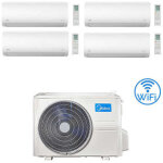 Climatiseur midea xtreme wifi r32 quadri split 9000 + 9000 + 9000 + 12000 btu avec inverseur eu m4oe ...
