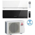 Climatiseur mitsubishi kirigamine zen wifi noir et blanc double split inverter 9000 + 12000 btu avec ...