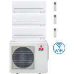 Climatiseur mitsubishi msz - ap wifi r32 trial split inverter 9000 + 9000 + 9000 btu avec u. e. mxz - ...