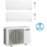 Climatiseur mitsubishi msz - ay wifi r32 dual split inverter 12000 + 12000 btu avec certification ue ...