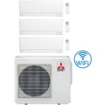 Climatiseur mitsubishi msz - ay wifi r32 trial split inverter 9000 + 9000 + 12000 btu avec u. e. mxz ...