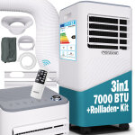 Monzana� climatiseur mobile 4 en 1 refroidisseur portable d�shumidificateur ventilateur mode nuit 7000 ...