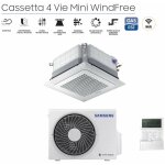 Samsung - climatiseur � onduleur cassette 4 - way mini windfree 24000 btu r - 32 ac071rnndkg avec panneau ...