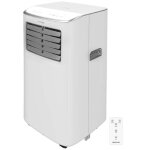 Climatiseur portable de 7000 btu avec t�l�commande aa et commande tactile.