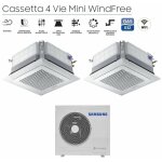 Climatiseur samsung dual split rèversible cassette 4 voies mini windfree 12 + 18 avec aj068txj3kg / eu ... Climatiseur samsung dual split rèversible cassette 4 voies mini windfree 12 + 18 avec aj068txj3kg / eu ...