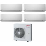 Toshiba - climatiseur quadri split rversible seiya 10 + 10 + 10 (9 + 9 + 9 + 9) ras - 4m27u2avg - e ...