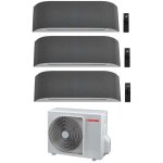Toshiba - climatiseur trial split rversible haori series 10000 + 10000 + 16000 (9000 + 9000 + 15000) ...