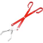 Clip carbone poign�e long poign�e barbecue pinces barbecue outils bois carbone pinces de nourriture pinces ...