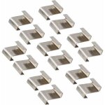 Clips de fil de vitrage de serre, clips de fixation de vitre de verre de serre en acier inoxydable clips ...