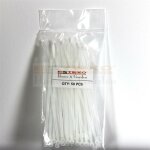 Estexo - clips de fixation pour brise vue en polyamide x 50 blanc