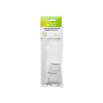 Clip de fixation canisse pvc blanc