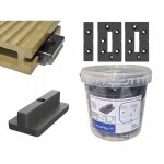 Clips de montage pour planches composites wpc montage cach� 100 pi�ces h=7mm