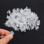 Clips tomates, pince � greffer, clip de greffage - 100 pi�ces en plastique transparent, plant clips for ...
