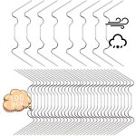 Clips de vitrage pour serre en acier inoxydable, clips de fixation � ressort en m�tal avec fil w, 1, ...