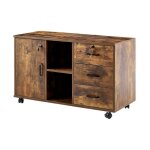 Clipop ? caisson verrouillable � 3 tiroirs ? meuble de rangement bureau 90x40x57 cm ? panneau mdf ? design ...
