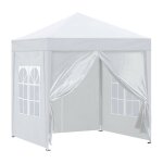 Tonnelle de jardin 3 x 3 m impermable avec 4 panneaux latraux et sac de transport, tonnelle pour mariage, ...