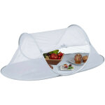 Cloche alimentaire, pour fruits et gteaux, contre insectes, manger dehors, hxlxp : 40x110x58 cm, gris ...