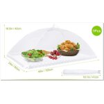 Cloche alimentaire pliable anti - mouche couvercle de nourriture en maille pliant tente parapluie anti ...