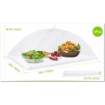 Cloche alimentaire pliable anti - mouche couvercle de nourriture en maille pliant tente parapluie anti ...