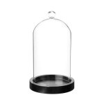 Cloche dcorative en verre 'dara' 19cm transparent