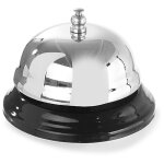 Cloche de r�ception d'h�tel, acier, diam�tre. 85mm hendi 595008