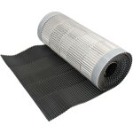 Dms ? closoir de fa�tage tout aluminium 400 mm ? longueur 5 ml ? gris anthracite ral 7016 ? ventilation ...