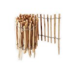 Cl�ture de 30 m rollboarder espacement des lattes de 35 cm cl�ture de jardin de 4 � 6 cm en bois de noisetier ...