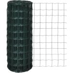Clture euro acier 25 x 1, 0 m vert vidaxl
