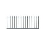 Easycloture - clture tradition aluminium trave style fer forg 2 m x h 76. 5 cm gris