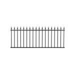 Easycloture - clture tradition aluminium trave style fer forg 2 m x h 76. 5 cm noir
