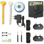 Cloture electrique pour chien collier anti fugue avec 2 colliers