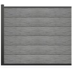 Vente - unique - clôture à enterrer h 156 cm - kit de 6 lames en composite + 1 poteau gris clair - enola ... Vente - unique - clôture à enterrer h 156 cm - kit de 6 lames en composite + 1 poteau gris clair - enola ...