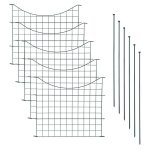 Estexo - clôture d'étang de jardin 11 pcs 5 éléments de clôture grillagée anthracite arcade inférieure ... Estexo - clôture d'étang de jardin 11 pcs 5 éléments de clôture grillagée anthracite arcade inférieure ...