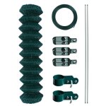 Estexo - clôture grillagée clôture de jardin kit de clôture en fil de fer vert 1, 00 x 15 m Estexo - clôture grillagée clôture de jardin kit de clôture en fil de fer vert 1, 00 x 15 m