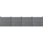 Neu. holz - cltures de jardin brise - vue avec 6 poteaux planches bois composite wpc 165x618cm gris ...