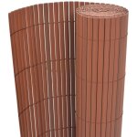 Maison chic - clture de jardin brise vue panneau de clture double face pvc 90 x 300 cm marron 96437 ...