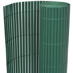 Maison chic - clture de jardin brise vue panneau de clture double face pvc 90 x 300 cm vert 98602