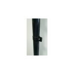Cloture&jardin - colliers simples de fixation poteaux ronds gris anthracite - lot de 6 - jarditop