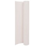 Clture de jardin double face 90x400 cm blanc