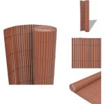 Cl�ture de jardin double face pvc 90 x 300 cm marron - cl�ture jardin - cl�ture pvc - cl�ture double ...