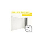 Cloture&jardin - grillage triple torsion galvanis� - maille hexa 40mm - longueur 10m - 1 metre