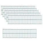 Estexo - clôture de jardin grille à double barreaux lot de 6 ral 6005 Estexo - clôture de jardin grille à double barreaux lot de 6 ral 6005