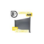 Cloture&jardin - kit clture aluminium gris anthracite 16m - jardiclos - sur platines - 1, 20 mtre