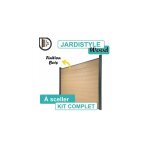 Cloture&jardin - kit cl�ture composite bois clair 1, 8m - a sceller - 1, 40 m�tre