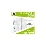 Cloture&jardin - kit grillage soudé gris 50m - jardimalin - maille 100x75mm - 1, 50 mètre Cloture&jardin - kit grillage soudé gris 50m - jardimalin - maille 100x75mm - 1, 50 mètre