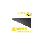 Cloture&jardin - lame jardiclos aluminium gris anthracite 2 mètres Cloture&jardin - lame jardiclos aluminium gris anthracite 2 mètres