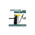 Cloture&jardin - pince  clips pour poteaux h aluminium jardipro